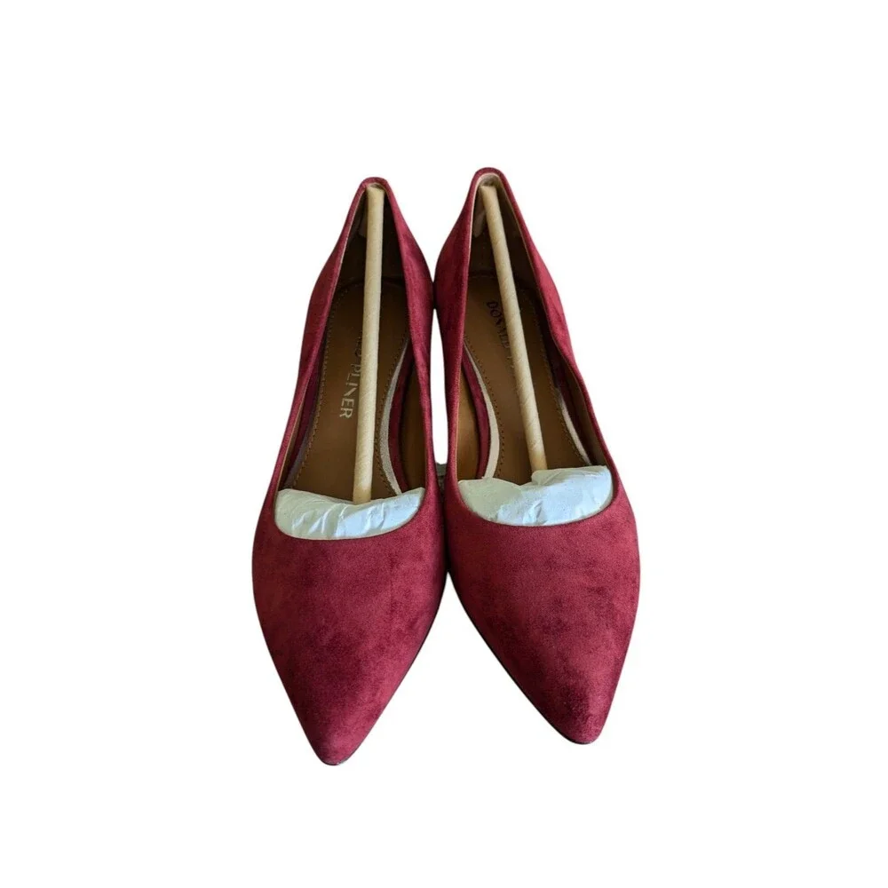 Donald Pliner Suzette Suede Block-Heel Pumps Size 5.5